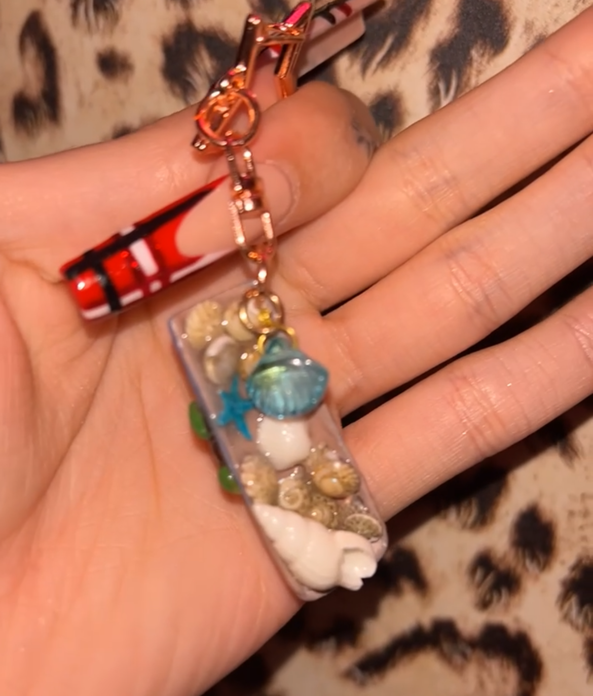 Ocean Nail keychain