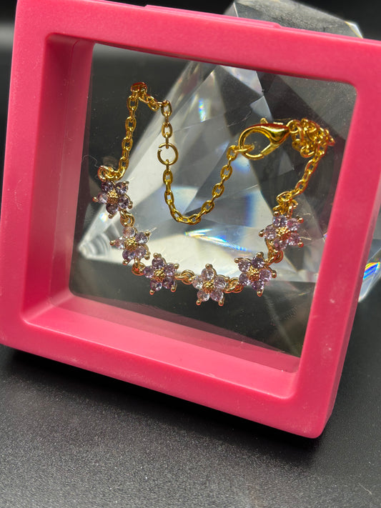 Flower💜 Handmade Bracelet