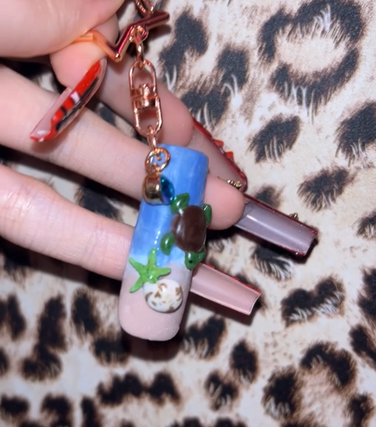 Ocean Nail keychain
